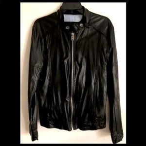 ZARA Men Faux Leather Jacket - Small